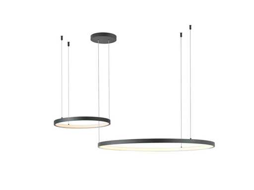 Lampe pendante Orien 80cm & 40cm Duo Ring 50W LED 3CCT & 3 Steps Dim(1x)