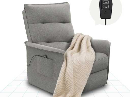 Fauteuil Relax Électrique, Fauteuil inclinable avec dossier réglable 105°-155°