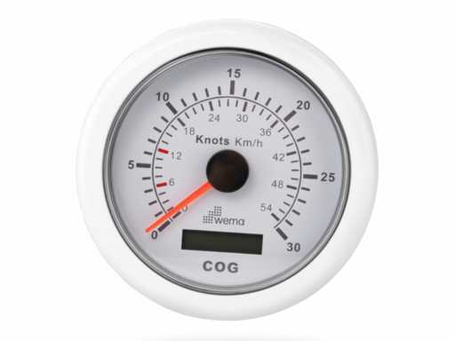 Wema Digital GPS - Jurnal - Afișajul busolei alb - 110309