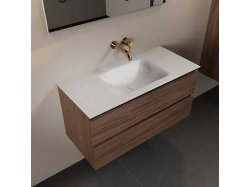 Dulap de baie Oak Mocha 100cm 