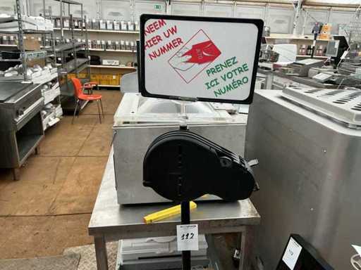 Store Tracking Number Ticket Printer + Digital Display