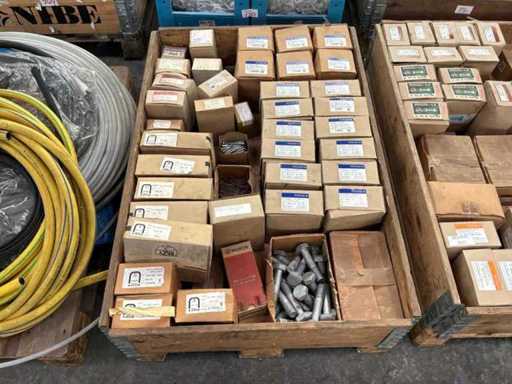 Losbolzen, Muttern und Unterlegscheiben