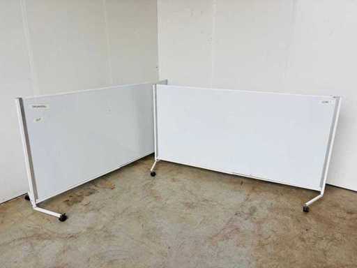  (2x) Magazijnruimte-scheider (Wiel + Remmen)