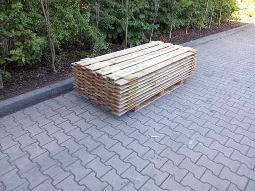 Houten tuinomheining (9x)