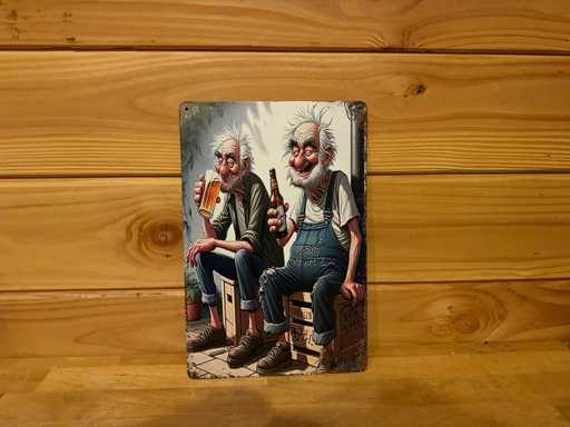 Metalen reclamebord 30x20cm