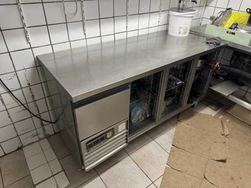 Stainless steel work table