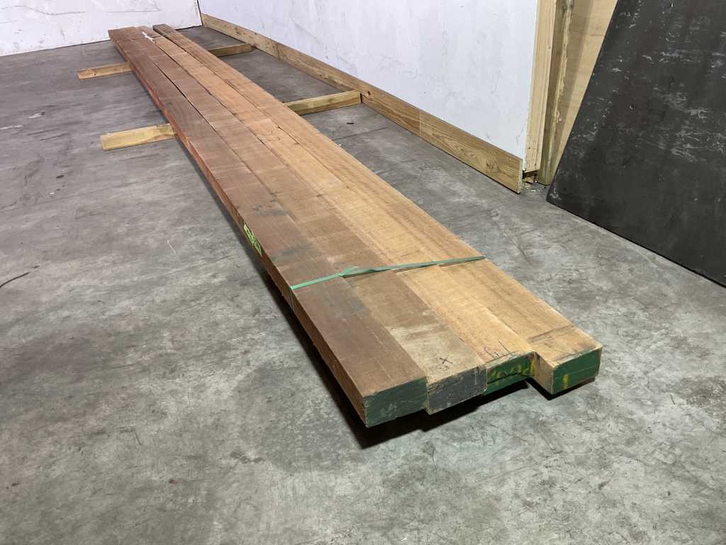 Trave in legno massello 648x13x7,5 cm (4x)
