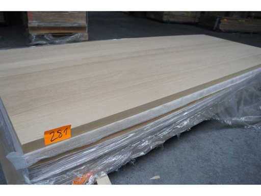 1x Massief eiken tafelblad 2m40 