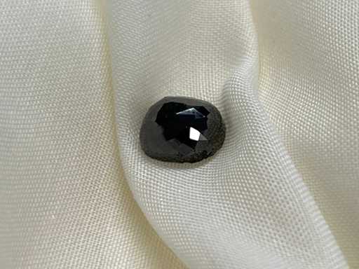 Diamond 3,16 carate natural black diamond certificat