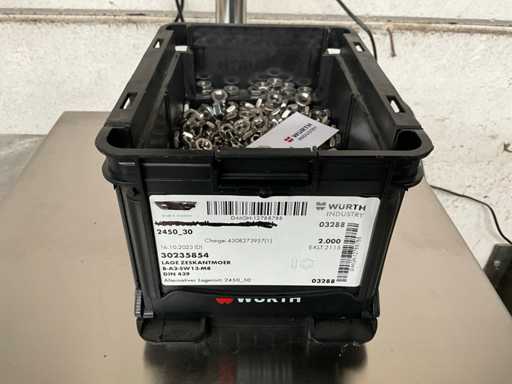Würth 5.92 kg Low hex nut in stackable container