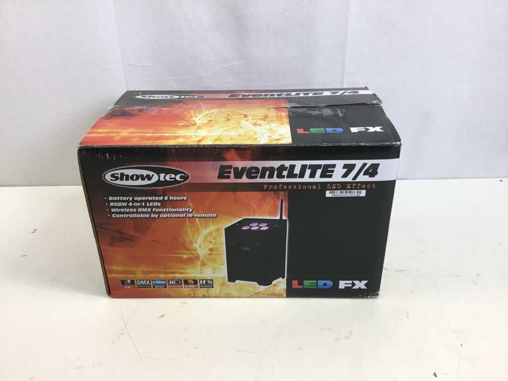 Showtec Eventlite 7/4 sans fil dmx Batterie led uplighter