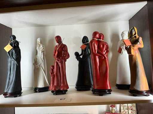 Various ceramic statues Tosal (7x)