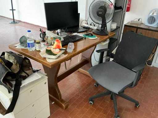 Wooden tables and chairs