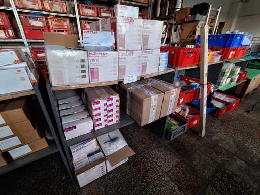   Work table with contents