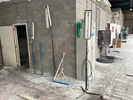 Bauleuchte auf Stativ (3x)