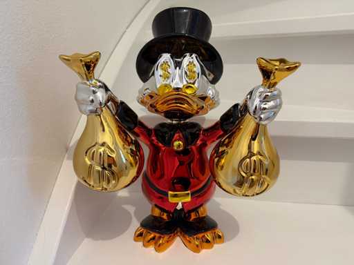 Dagobert-McDuck-Skulptur