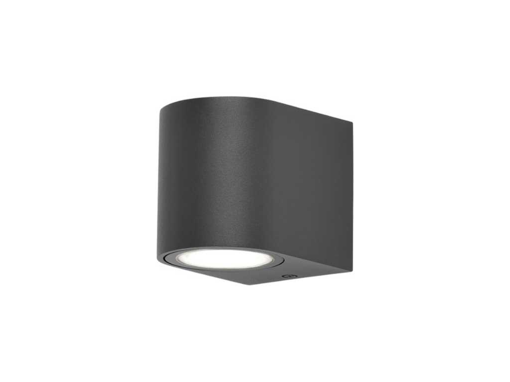 30 x Wandlamp modern halfrond GU10 fitting zand zwart 