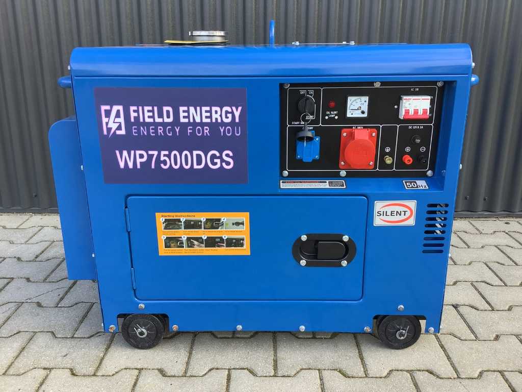 Field Energy 7500 DGS 400/230 Volt Stroomgenerator / aggregaat diesel