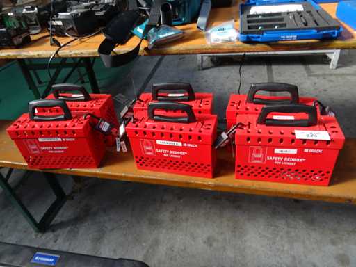 Brady - Safety Redbox - Lockout box (6x)