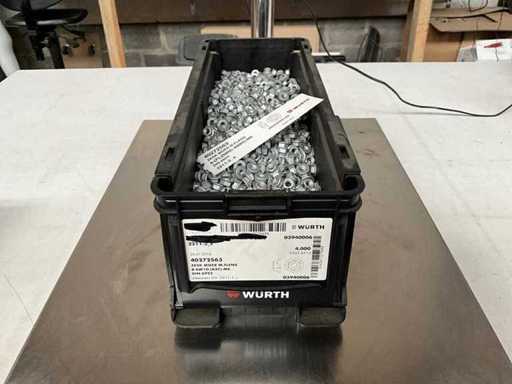 Würth 13.19kg Hexagon nut with flange M6 in stackable container