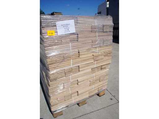 64,80 m² Massief eiken visgraatparket 20mm