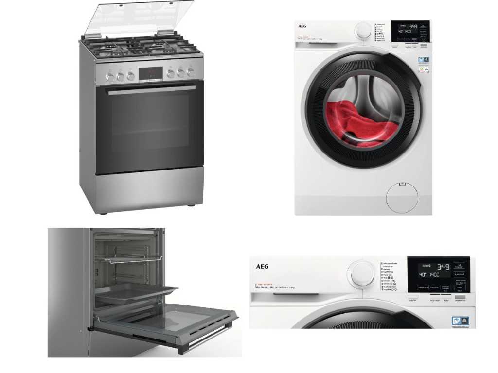 Return goods Bosch stove and AEG washing machine