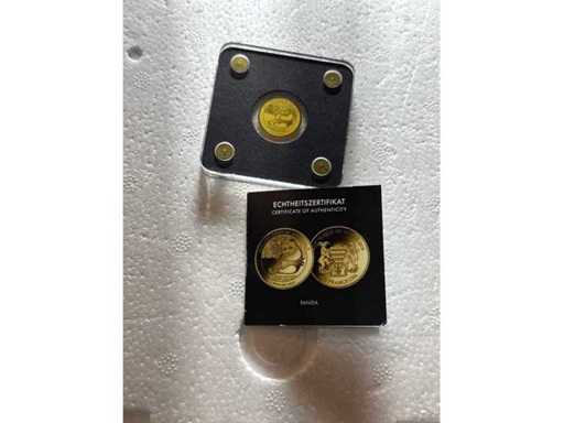 3.000 frank panda 1/500oz 999 fijn goud