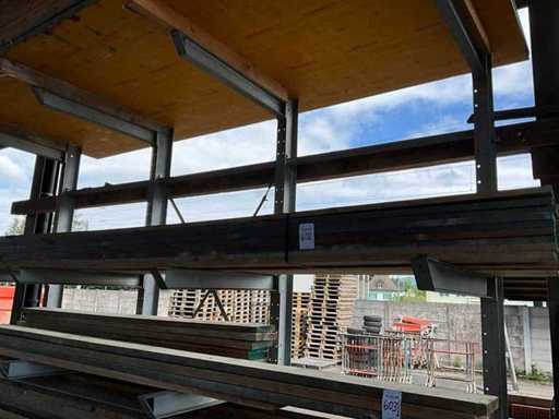 Lots of squared timber and boards