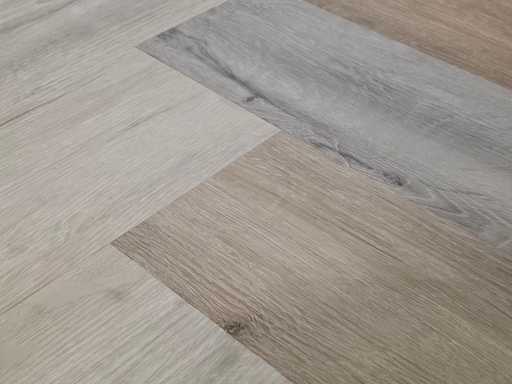 28 m² Mischpalette PVC Klickfischgrät 