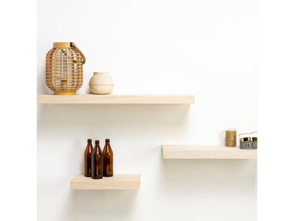 Pekodom - floating shelf white oak - Wall shelf (102x)
