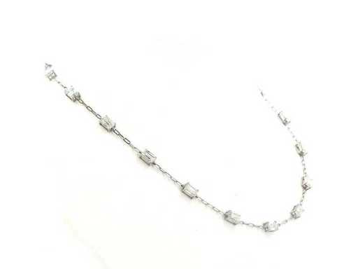 950 Platina halsketting met 9,59 karaat diamant