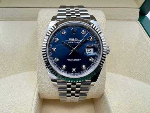 Rolex Datejust 41 126334 | Blue Diamond Dot Dial | Jubilee | Unworn | 2026