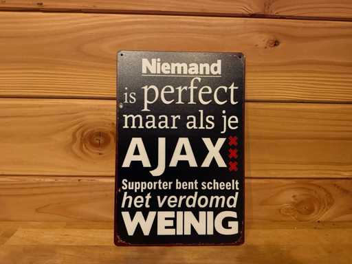 Metalen reclamebord 30x20cm