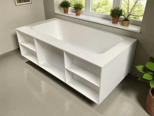 Back to wall bad solid surface