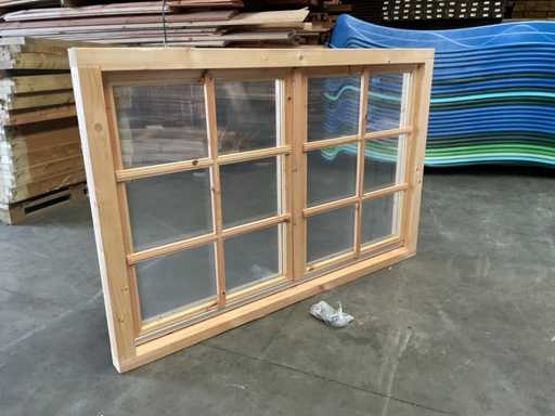 Hillhout double window glazed - 186x140 cm