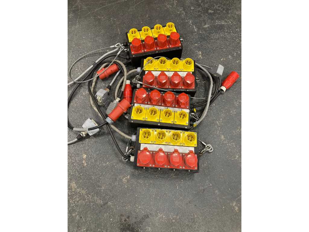 Plugboxes for electric chain hoists (4x)