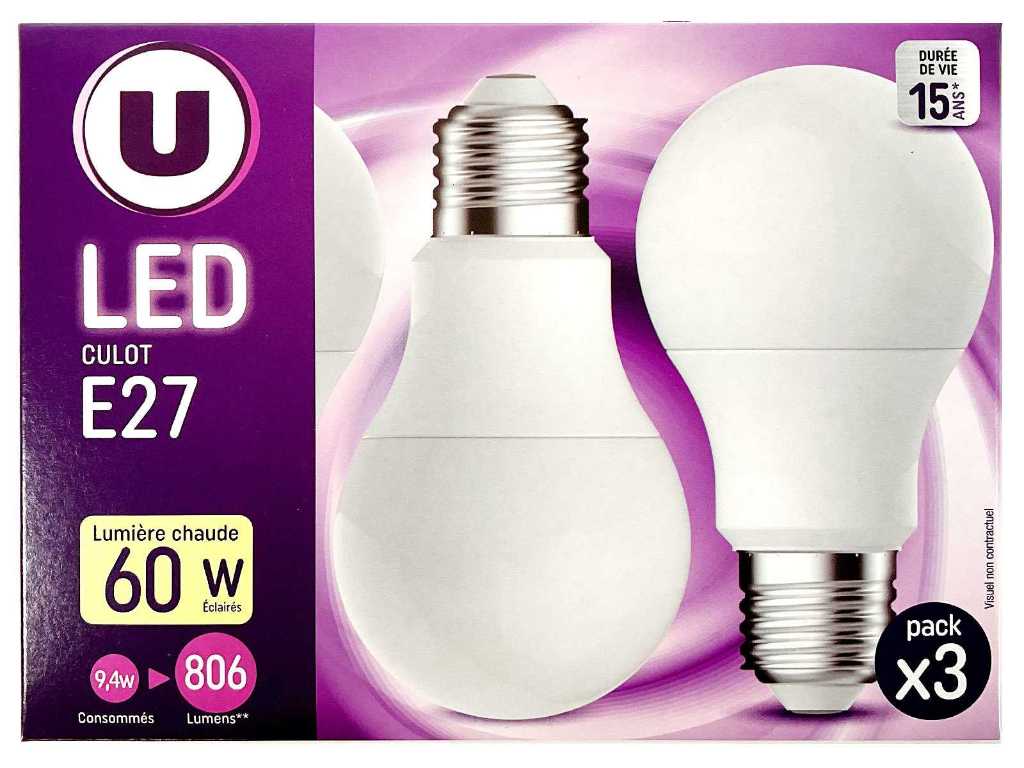 Energetic - Lot de 3 ampoules LED e27 (198x)