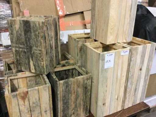 Skrzynki na kwiaty wysoko i nisko (10x)