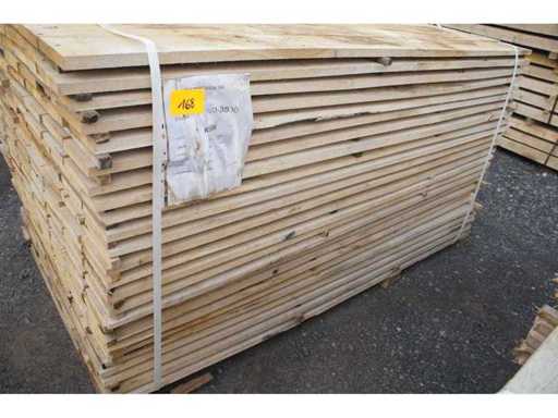 1,26 m³ Lames de chêne 22 mm