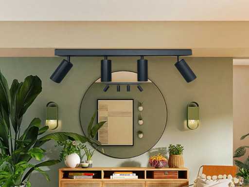 Luminaire spot monté en surface GU10 - 4 points pivotants (x3)