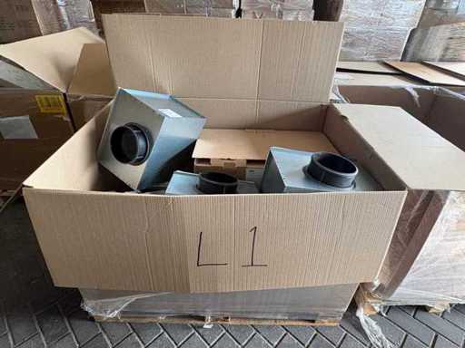 Pallet warehouse clearance air handling equipment