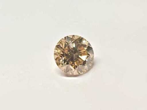 Round Natural gedolven diamant 1,06 cts IJ SI
