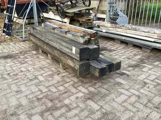 Hardhout balken (6x)