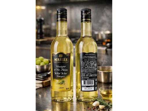 Set aus 12 Flaschen Weinessig, weiße Marke MAILLE 05/2028
