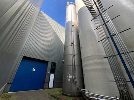 1988 Zeppelin 110 m3 Vertical Aluminum Storage Silo