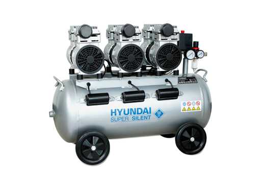 Hyundai stille compressor 70L 8 bar 