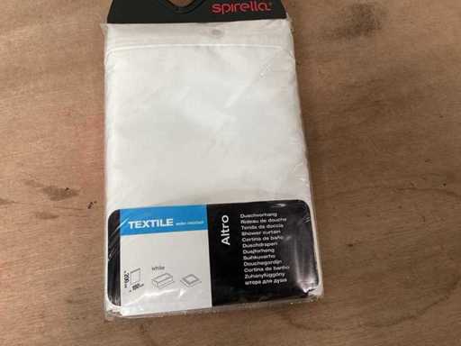 Spirella Altro biała zasłona prysznicowa 180x200 cm (20x)