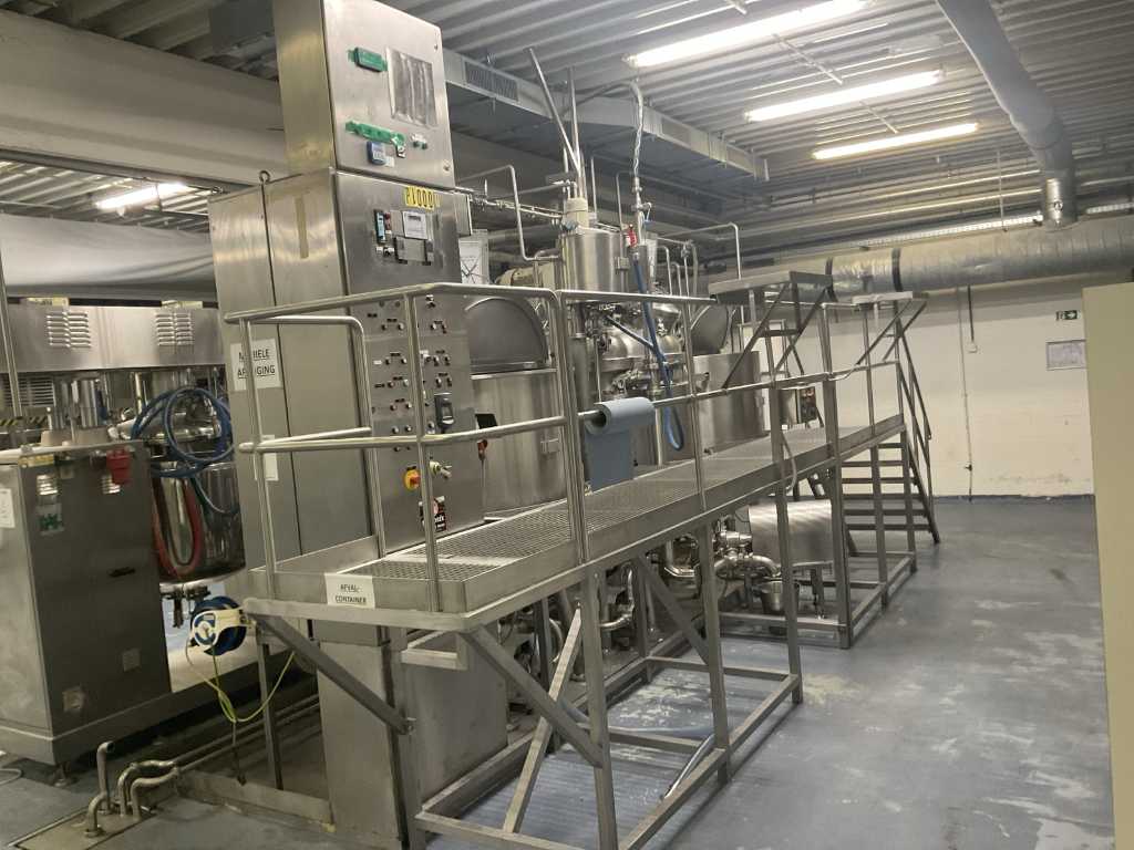 Installation de mélange à chaud en acier inoxydable Unimix de Haagen & Rinau