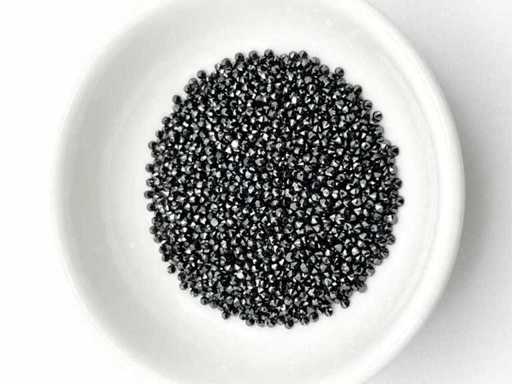 Natuurlijke volledig geslepen zwarte diamanten 11,20 cts - meer dan 3500 gekalibreerde diamanten