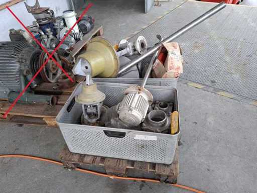 Assortiment elektromotoren en kleppen